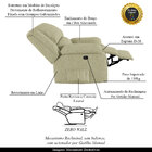 Poltrona Do Papai Reclinável Melim Zero Wall Linho Fh1 - D'ro