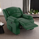 Poltrona Do Papai Reclinável Melim Zero Wall Pu Verde Musgo F