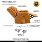 Poltrona Do Papai Reclinável Melim Zero Wall Pu Whisky Fh1 -