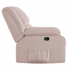 Poltrona Do Papai Reclinável Melim Zero Wall Veludo Rosê Fh1