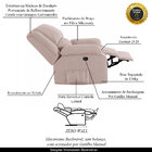 Poltrona Do Papai Reclinável Melim Zero Wall Veludo Rosê Fh1