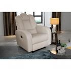 Poltrona Do Papai Reclinável Montana - Bege Corino