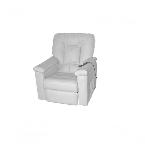 Poltrona Do Papai Reclinável Motorizada Porsche - Branco Cori