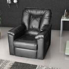 Poltrona Do Papai Reclinável Motorizada Porsche - Preto Corino