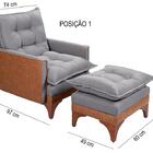 Poltrona Do Papai Reclinável Munique Linho/courissímo Grafite