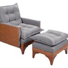 Poltrona Do Papai Reclinável Munique Linho/courissímo Grafite