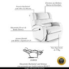 Poltrona Do Papai Reclinável Napoli Controle Power Elétrico P