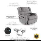 Poltrona Do Papai Reclinável Napoli Controle Power Elétrico U