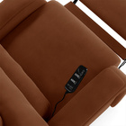 Poltrona Do Papai Reclinável Napoli Elétrica Botão Led Massag