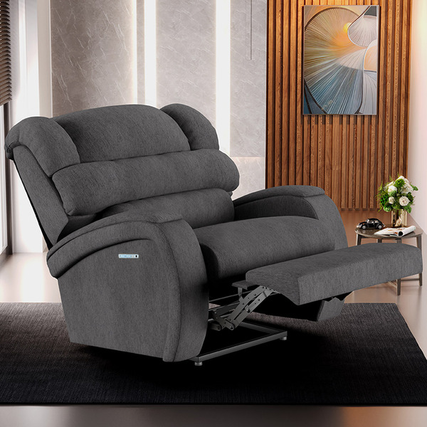 Poltrona Do Papai Reclinável Napoli Elétrica Botão Led Massag