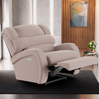 Poltrona Do Papai Reclinável Napoli Elétrica Botão Led Veludo