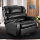 Poltrona Do Papai Reclinável Napoli Elevação Lift Elétrico Pu