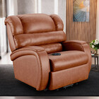 Poltrona Do Papai Reclinável Napoli Elevação Lift Elétrico Pu