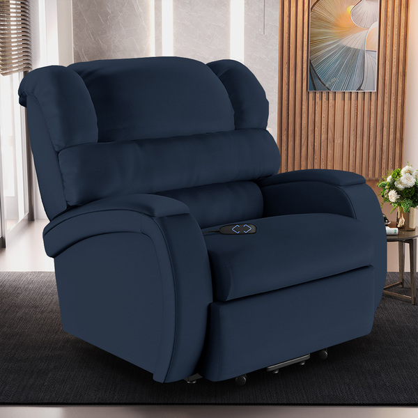 Poltrona Do Papai Reclinável Napoli Elevação Lift Elétrico Pu