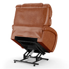 Poltrona Do Papai Reclinável Napoli Elevação Lift Elétrico Pu