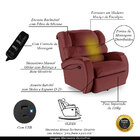 Poltrona Do Papai Reclinável Napoli Glider Giratória Massagem