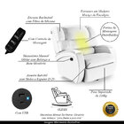 Poltrona Do Papai Reclinável Napoli Glider Giratória Massagem