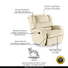 Poltrona Do Papai Reclinável Napoli Glider Giratória Pu Fh1 -