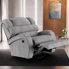 Poltrona Do Papai Reclinável Napoli Glider Giratória Usb Linh