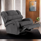 Poltrona Do Papai Reclinável Napoli Glider Giratória Usb Linh