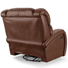 Poltrona Do Papai Reclinável Napoli Glider Giratória Usb Pu B