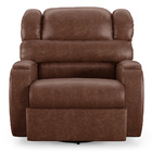 Poltrona Do Papai Reclinável Napoli Glider Giratória Usb Pu B