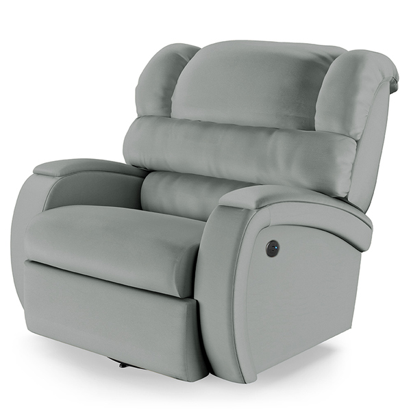 Poltrona Do Papai Reclinável Napoli Glider Giratória Usb Pu C