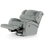 Poltrona Do Papai Reclinável Napoli Glider Giratória Usb Pu C