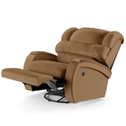 Poltrona Do Papai Reclinável Napoli Glider Giratória Usb Pu C