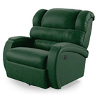 Poltrona Do Papai Reclinável Napoli Glider Giratória Usb Pu F