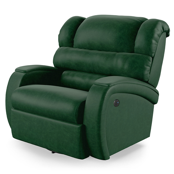 Poltrona Do Papai Reclinável Napoli Glider Giratória Usb Pu F