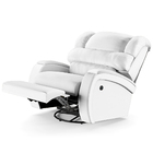 Poltrona Do Papai Reclinável Napoli Glider Giratória Usb Pu F