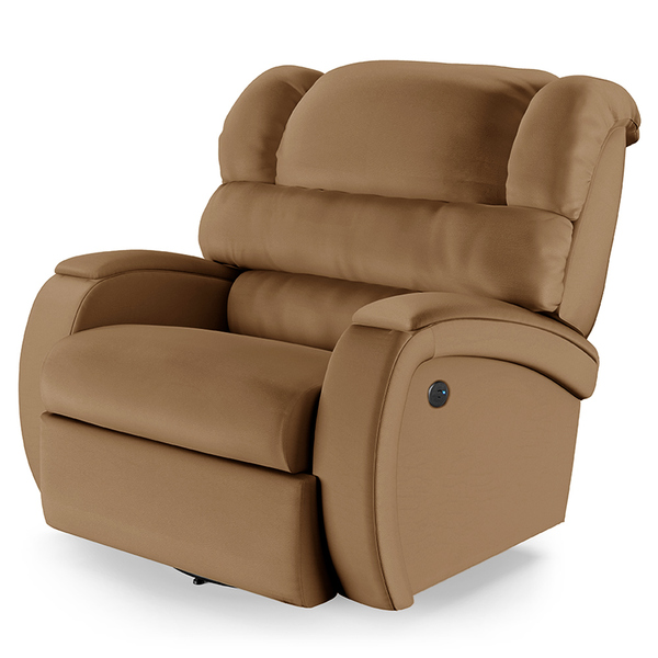 Poltrona Do Papai Reclinável Napoli Glider Giratória Usb Pu F