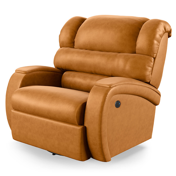 Poltrona Do Papai Reclinável Napoli Glider Giratória Usb Pu F