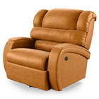 Poltrona Do Papai Reclinável Napoli Glider Giratória Usb Pu W