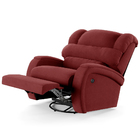 Poltrona Do Papai Reclinável Napoli Glider Giratória Usb Velu