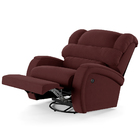 Poltrona Do Papai Reclinável Napoli Glider Giratória Usb Velu