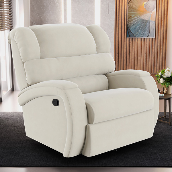 Poltrona Do Papai Reclinável Napoli Glider Giratória Veludo F