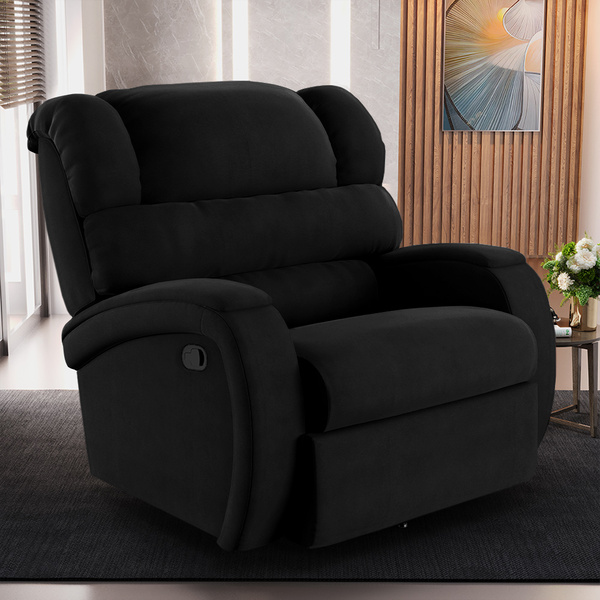 Poltrona Do Papai Reclinável Napoli Glider Giratória Veludo P