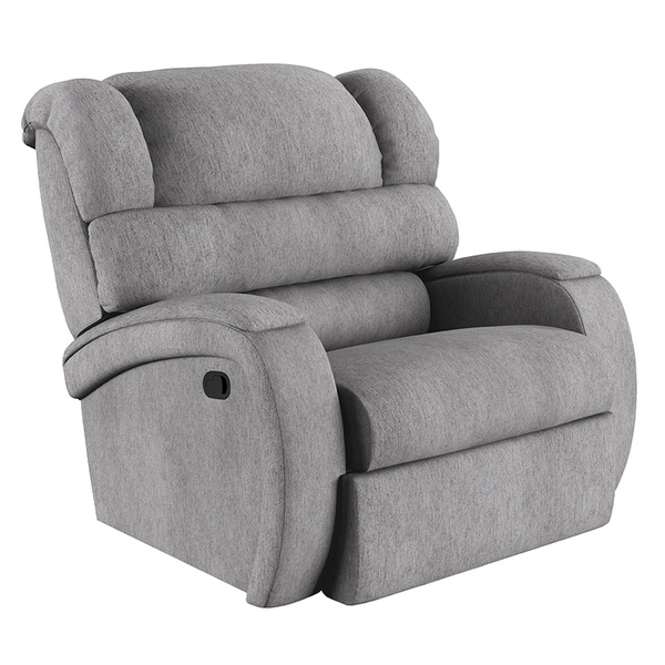 Poltrona Do Papai Reclinável Napoli Manual Gatilho Linho Cinz