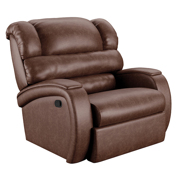 Poltrona Do Papai Reclinável Napoli Manual Gatilho Pu Marrom