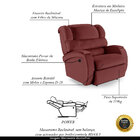 Poltrona Do Papai Reclinável Napoli Power Elétrica Pu Fh1 - D