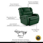 Poltrona Do Papai Reclinável Napoli Power Elétrica Pu Fh1 - D