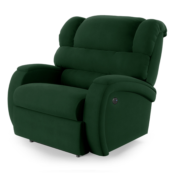 Poltrona Do Papai Reclinável Napoli Power Elétrica Usb Veludo