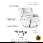 Poltrona Do Papai Reclinável Napoli Power Touch Pu Fh1 - D'ro