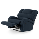 Poltrona Do Papai Reclinável Napoli Power Touch Usb Veludo Az