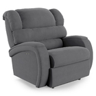 Poltrona Do Papai Reclinável Napoli Power Touch Veludo Cinza