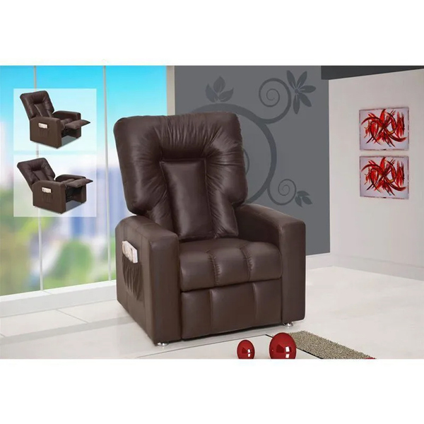 Poltrona Do Papai Reclinável Pallas Mx5 Corano Marrom E-289 -
