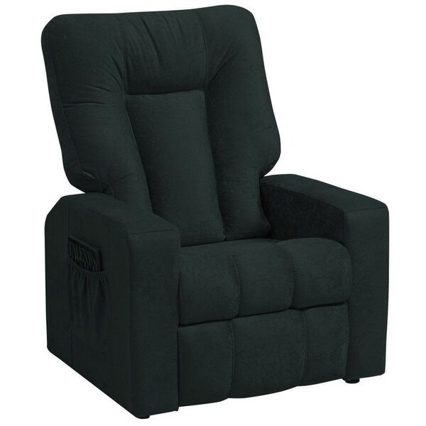 Poltrona Do Papai Reclinável Pallas Mx5 Veludo Verde Escuro B