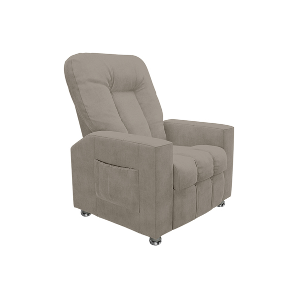 Poltrona Do Papai Reclinável Para Cinema Sora Veludo Fh1 - D'